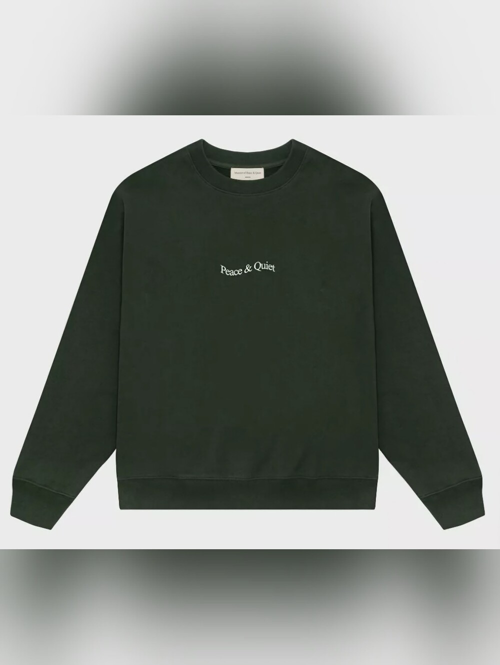 NEW!!! Museum Of Peace & Quiet Wordmark Logo Lightweight Crew Neck Sweatshirt